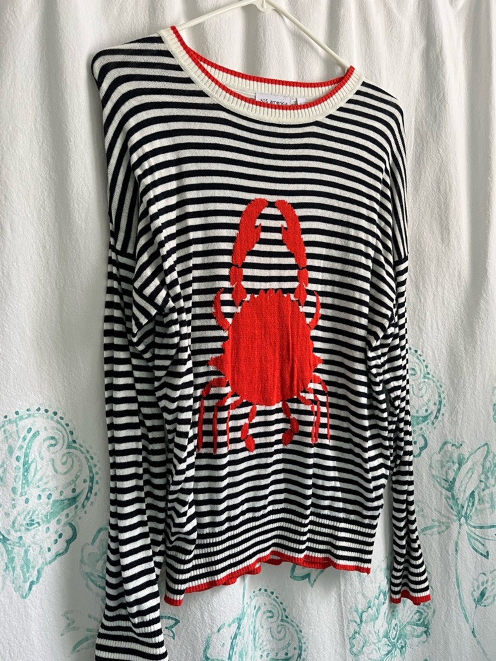 🦀 **525 America “Jane Crab” Sweater – Nautical New England Chic** 🦀
